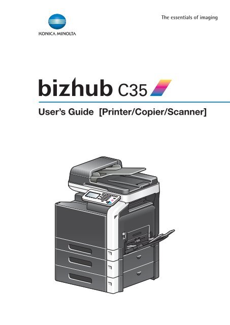 bizhub C35 Printer-Copier-Scanner User Guide - Cedar Valley ...