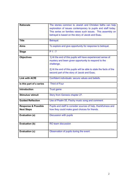 Families 3 - Jacob and Esau: The place of betrayal - PDF