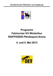 Programm und Startlisten Fahrturnier Winterthur - Kavallerieverein ...