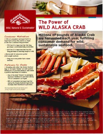 Wild, Natural 8 Sustainable" - Alaska Seafood Marketing Institute