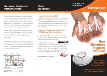 Produktflyer FireAngel ST-620-DET