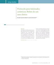 Protocolo para laminados cerâmicos: Relato de um caso clínico