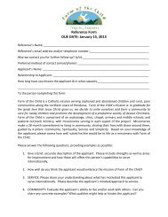 Reference Form DUE DATE: January 15, 2013 - Farm of the Child