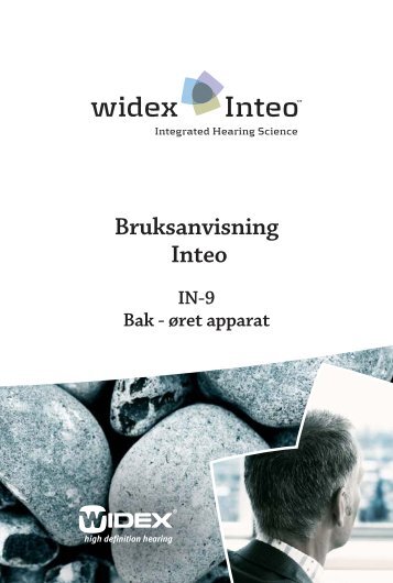 Bruksanvisning Inteo - Widex