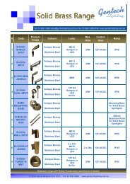 Download Solid Brass Range in PDF - Gentech Lighting