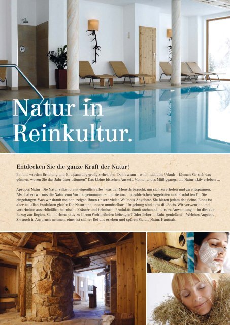 Preise und Pauschalen Winter 2010/2011 - Natur und Wellnesshotel ...