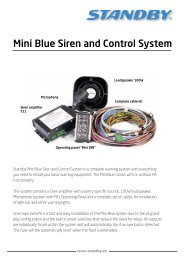 Mini Blue Siren and Control System