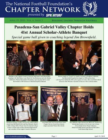 Volume 6, Issue 3 - The National Football Foundation