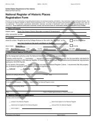 NPS Form 10 900 OMB No. 1024 0018 - The Town of Silver City