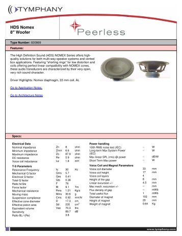 Peerless 830869 - WES Components