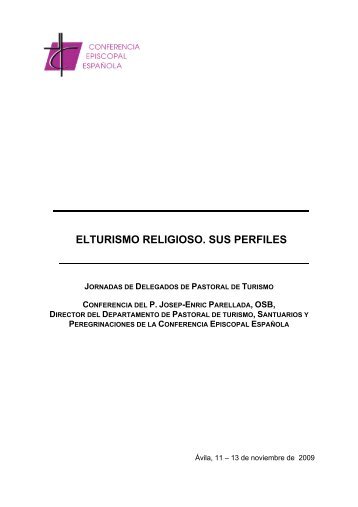 Turismo religioso. Sus perfiles - Conferencia Episcopal Española