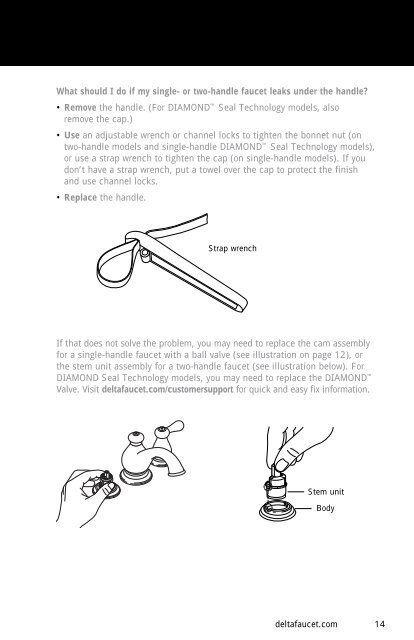 FAUCET CARE AND MAINTENANCE GUIDE ... - Delta Faucet