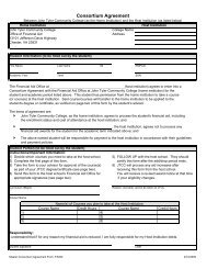 Consortium Agreement Form - John Tyler Community College