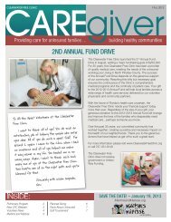 Fall2012 Newsletter - the Clearwater Free Clinic
