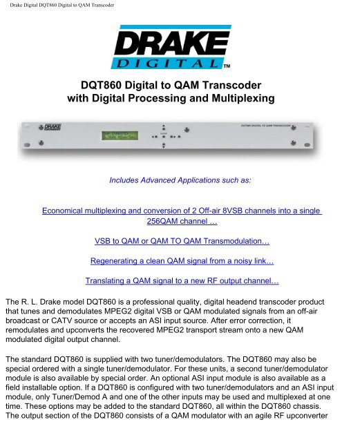 Qam Channel Frequency Chart