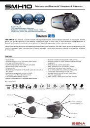 PDF datasheet - Sena Bluetooth