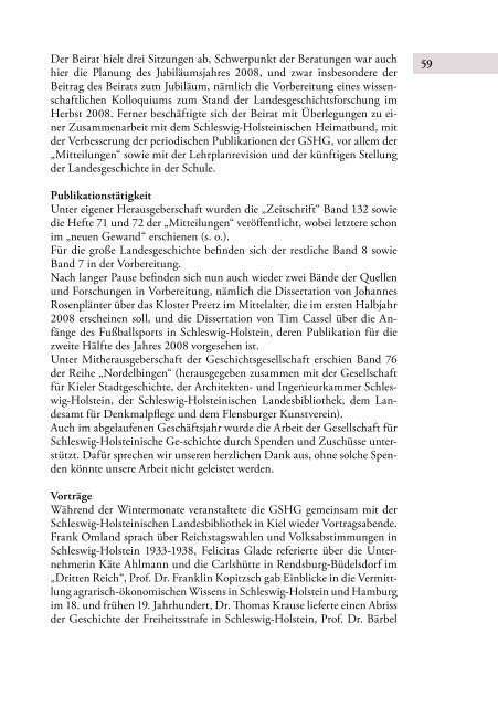 Mitteilungen 74 Juni 2008 - Geschichte in Schleswig-Holstein