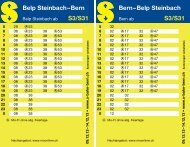 Belp Steinbach - S-Bahn Bern