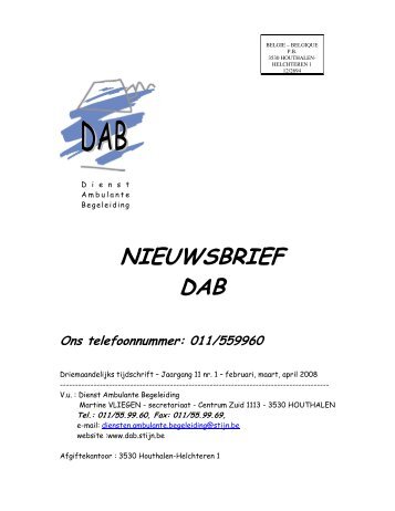 NIEUWSBRIEF DAB - Stijn