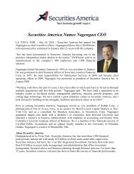 Securities America Names Nagengast CEO