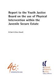 Report on the use of physical intervention on ... - PRICE Training