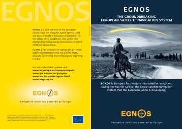 EGNOS, the groundbraking European satellite navigation system