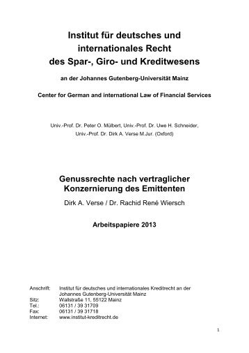 PDF-Download - Institut für deutsches und internationales Kreditrecht