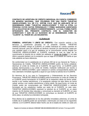 formato contrato reca - Itaucard