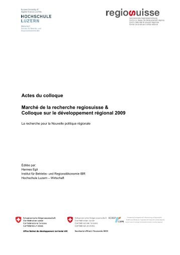 Actes du colloque F.pdf - Suche | regiosuisse