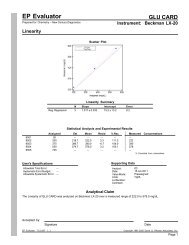 GLU Linearity - New Line Medical