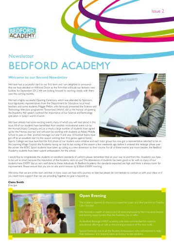 Newsletter Issue 02 - Bedford Academy