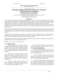Portuguese Higher Education and the New System of Evaluation ...