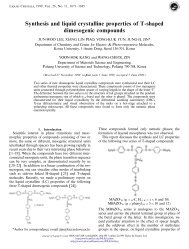 Synthesis and liquid crystalline properties of T-shaped dimesogenic ...