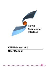 CMI Release 10.2 User Manual CATIA Teamcenter Interface