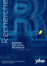 Rapport d'activitÃƒÂ© Recherche 2006-2007 - INSA Rennes