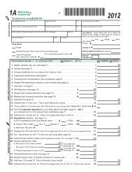 Form 1A - Wisconsin Department of Revenue