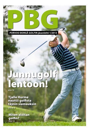 PBG:n jÃƒÂ¤senlehti 1/2013