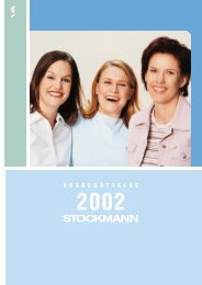 Årsberättelse 2002 - Stockmann Group