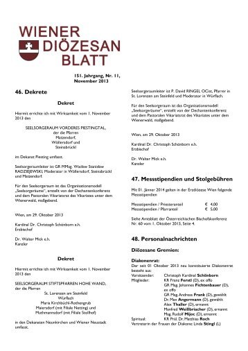 DiÃ¶zesanblatt 11/2013 - Thema Kirche