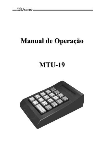 Manual do microterminal MTU-19 - Urano