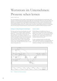 Wertstrom im Unternehmen - Schuh Group