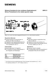 BPW 21 Silizium-Fotodiode fÃ¼r den sichtbaren Spektralbereich ...