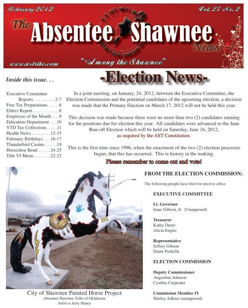 My Health, My Choice, Option 3  Absentee Shawnee Tribal Health System