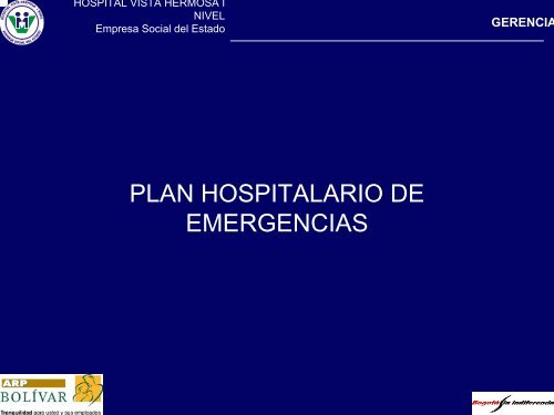 Plan Hospitalario de Emergencia (14.1 Mb) - Consejo Colombiano ...