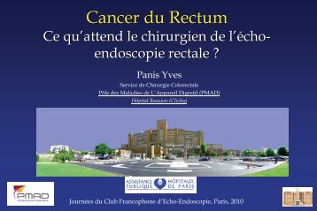 Cancer du rectum : ce qu'attend le chirurgien de l'Ã©cho ... - SFED