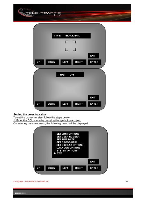 LTI 20.20 Laser Speed Measurement Devices and ... - Tele-Traffic UK