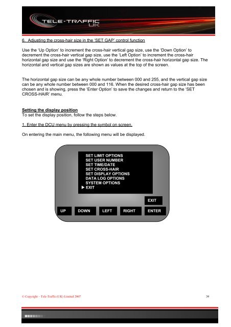 LTI 20.20 Laser Speed Measurement Devices and ... - Tele-Traffic UK