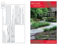 Online Brochure - Rutgers NJAES Office of Continuing Professional ...