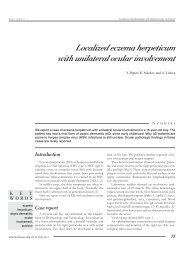 Localized eczema herpeticum with unilateral ocular involvement