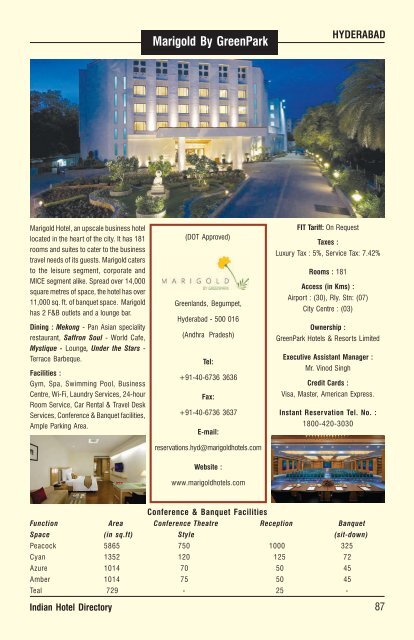 IHD-Indian Hotel Directory 2014